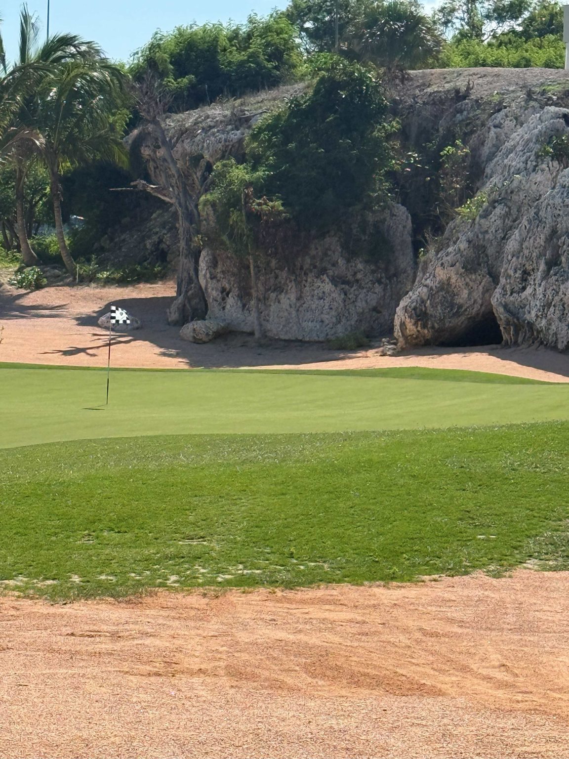 Las Iguanas Golf Course fairway and lakes Cap Cana