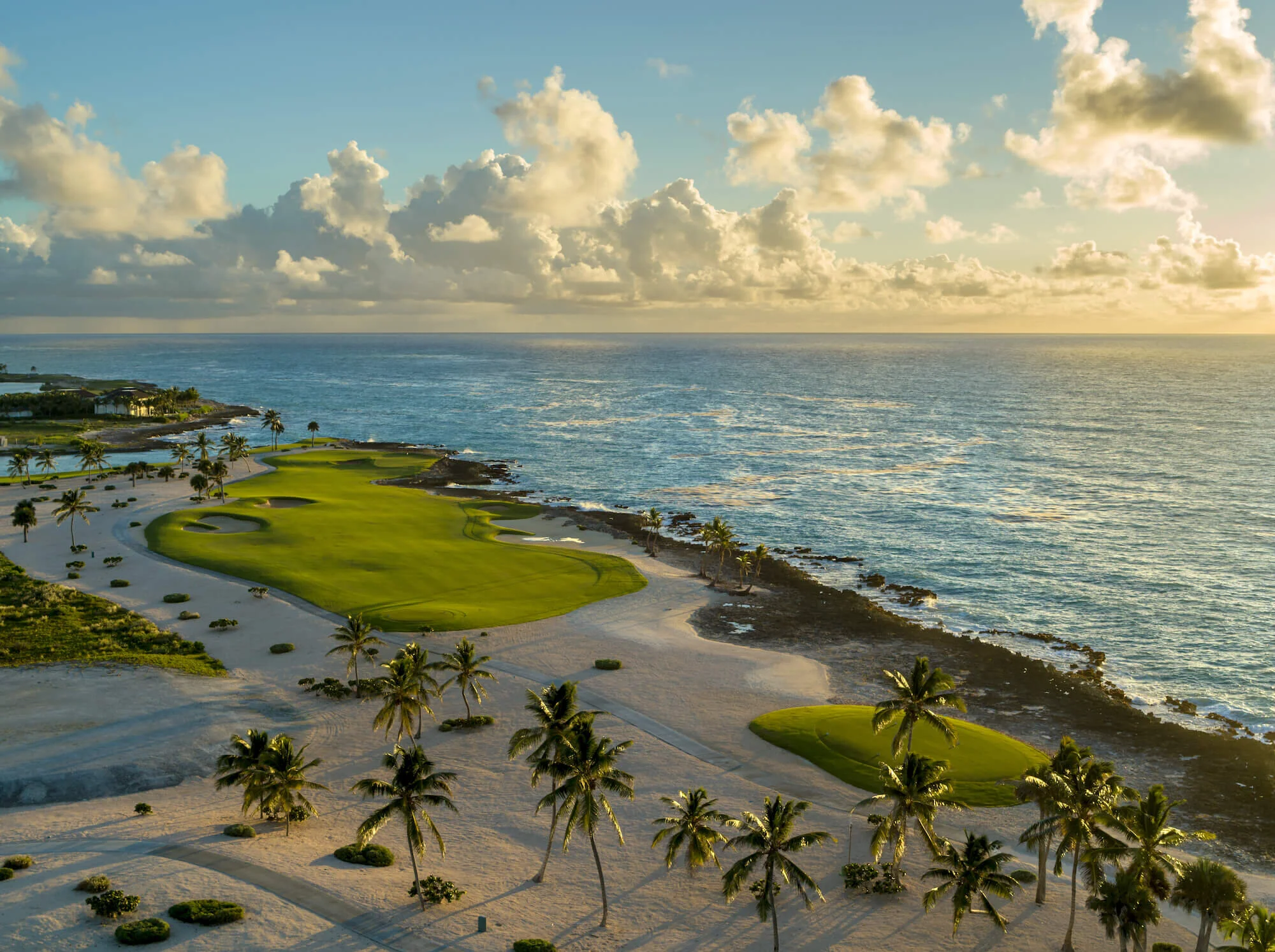 Punta Espada Golf Course hole with ocean cliffs